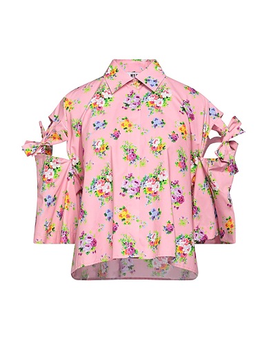 MSGM Floral shirts & blouses Pink 100% Cotton