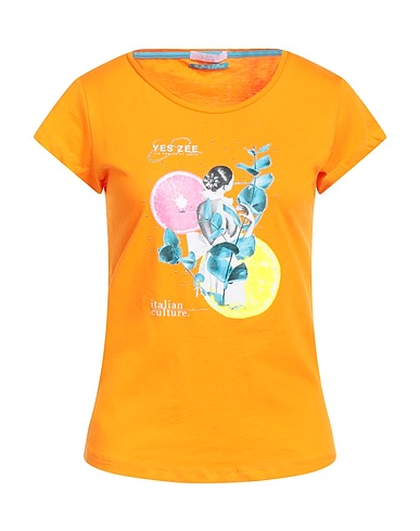 YES ZEE by ESSENZA T-shirt Arancione 100% Cotone