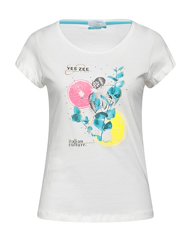 YES ZEE by ESSENZA T-shirt Bianco 100% Cotone