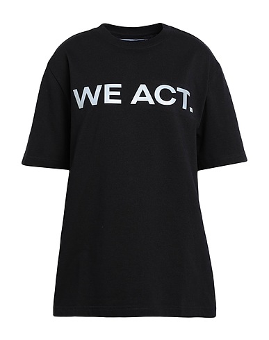 ANTI-DO-TO T-shirt Nero 100% Cotone riciclato