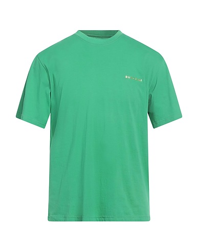 BUSCEMI T-shirt Green 100% Cotton, Brass