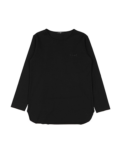 T+ART T-shirt Noir 90% Coton, 10% Élasthanne
