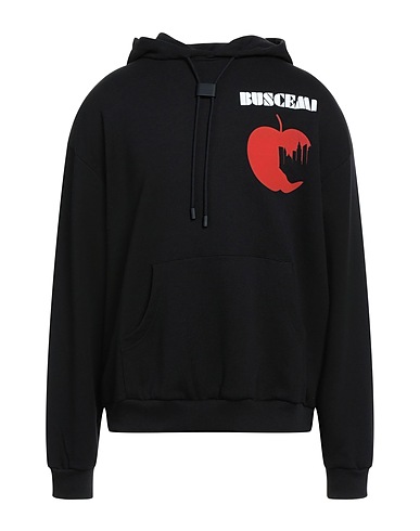 BUSCEMI Hooded track jacket  Black 100% Cotton