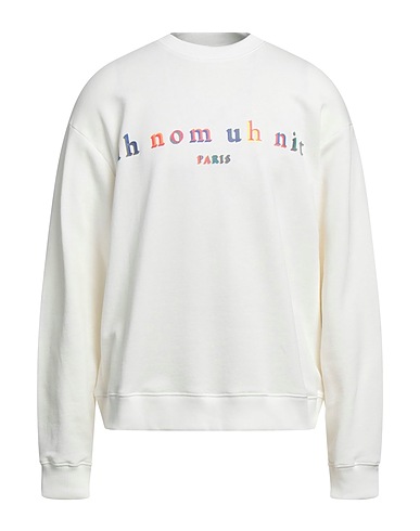 IH NOM UH NIT Felpa Avorio 100% Cotone, Elastan