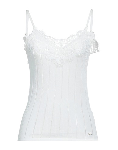 YES ZEE by ESSENZA Top White 53% Polyester, 47% Viscose