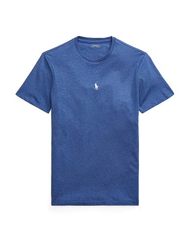 POLO RALPH LAUREN Basic T-Shirt Slate blue 100% Cotton