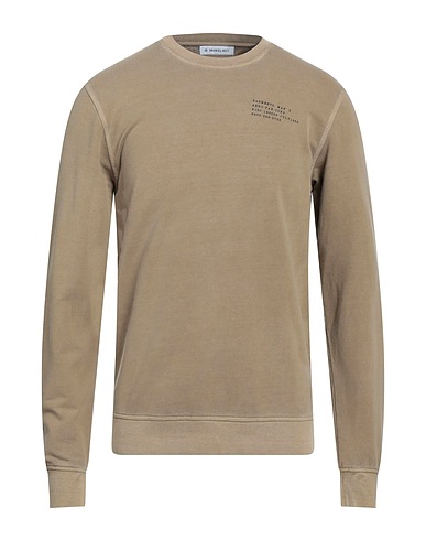 MANUEL RITZ Sweatshirt Khaki 96% Cotton, 4% Elastane