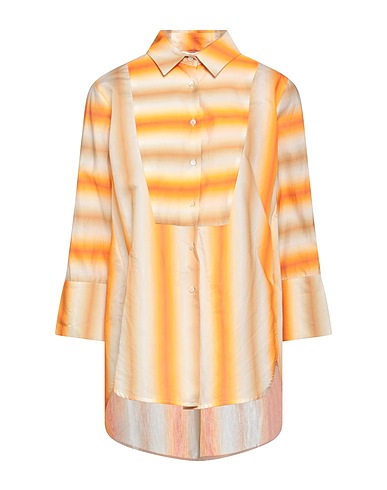 BEATRICE .B Camicia a righe Arancione 72% Cotone, 28% Seta