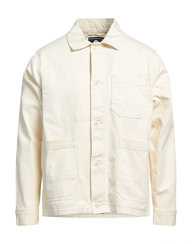 EDWIN Solid colour shirt Ivory 99% Cotton, 1% Elastane