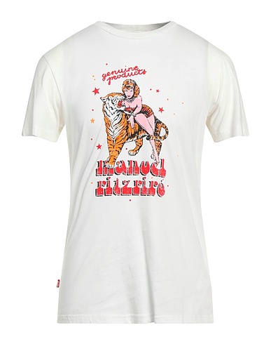 MANUEL RITZ T-shirt Avorio 100% Cotone