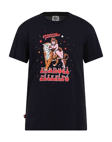 MANUEL RITZ T-shirt Nero 100% Cotone