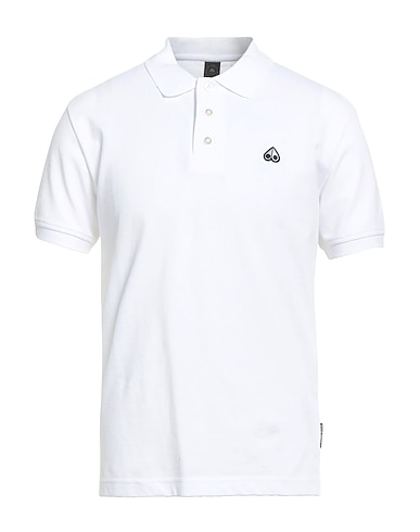 MOOSE KNUCKLES Polo shirt White 100% Cotton
