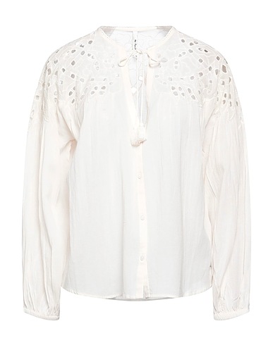 PEPE JEANS レースシャツ＆ブラウス アイボリー レーヨン 58% / コットン 42%