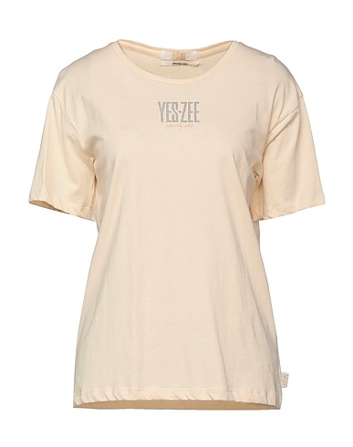 YES ZEE by ESSENZA T-shirt Beige 100% Cotton