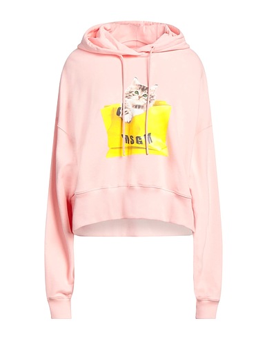 MSGM Hooded sweatshirt Light pink 100% Cotton