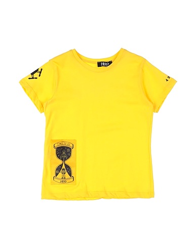 HEROS T-shirt Yellow 95% Cotton, 5% Elastane