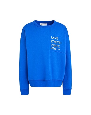 FRAME Sweatshirt Blue 82% Cotton, 18% Polyester