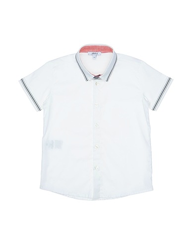 ALETTA Patterned shirt Ivory 97% Cotton, 3% Elastane