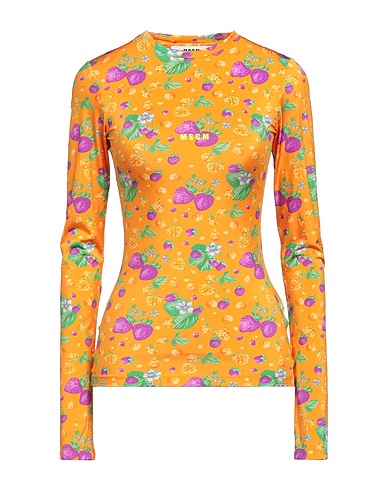 MSGM Evening top Orange 73% Polyamide, 27% Elastane