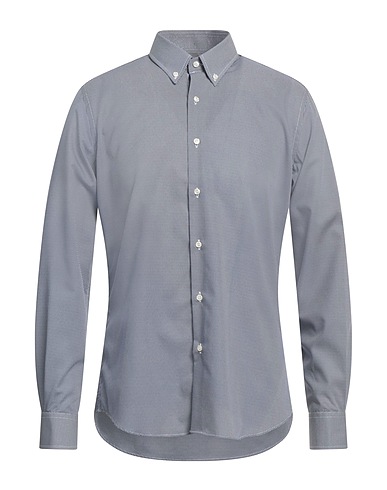 INGRAM Patterned shirt Midnight blue 100% Cotton