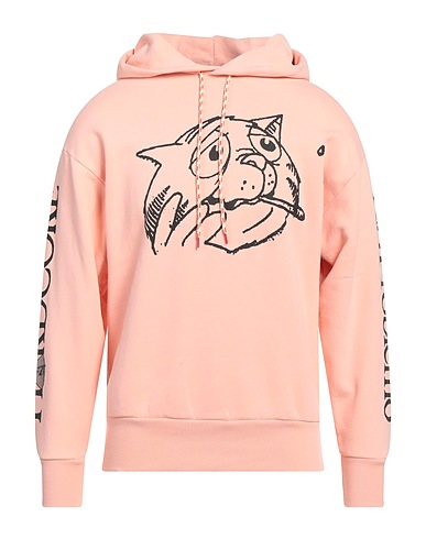 ARIES Hooded sweatshirt Salmon pink 100% Cotton