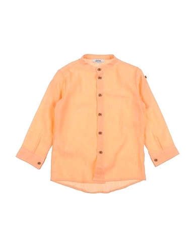 ALETTA Solid colour shirts & blouses Orange 55% Linen, 45% Cotton