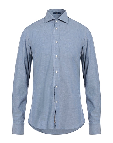 B.D.BAGGIES Solid colour shirt Pastel blue 100% Cotton