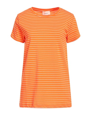 VICOLO T-shirt Orange 95% Cotton, 5% Elastane