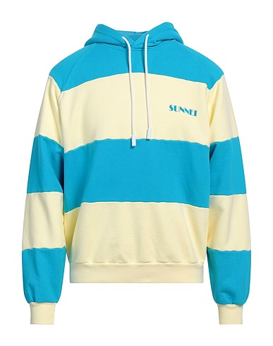 SUNNEI Hooded track jacket  Turquoise 100% Cotton, Elastane