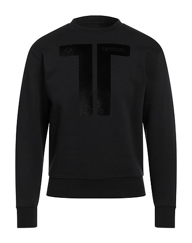 TWINCURL Sweatshirt Black 80% Cotton, 20% Polyester