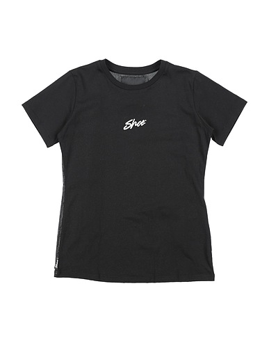 SHOE T-shirt Black 100% Cotton, Polyester, Elastane