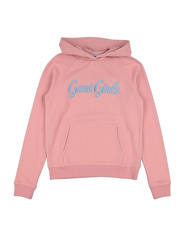 GANT Hooded track jacket  Pink 87% Cotton, 13% Polyester