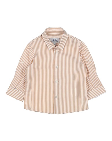 ALETTA Patterned shirt Sand 97% Cotton, 3% Elastane