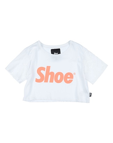 SHOE T-shirt Bianco 100% Cotone