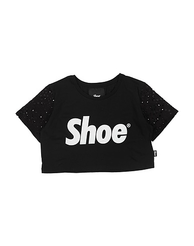 SHOE T-shirt Black 100% Cotton