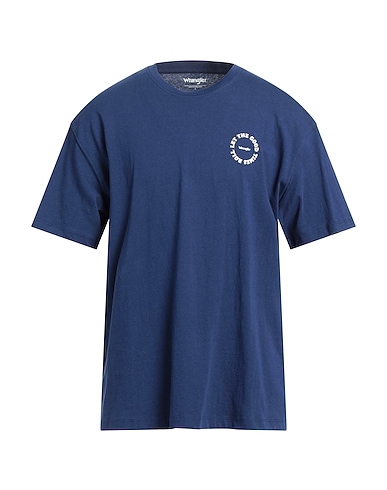 WRANGLER T-shirt Midnight blue 100% Cotton