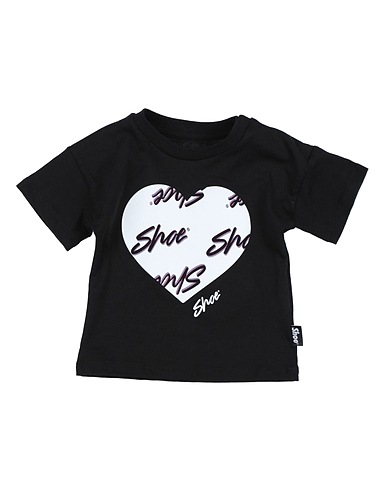 SHOE T-shirt Black 100% Cotton