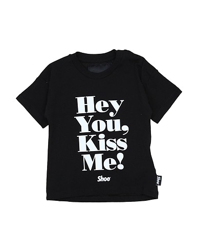 SHOE T-shirt Nero 100% Cotone