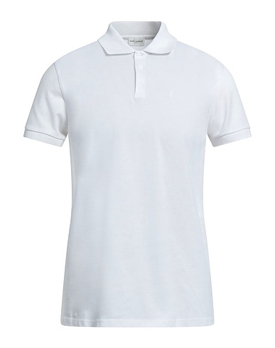 SAINT LAURENT Polo shirt White 100% Cotton