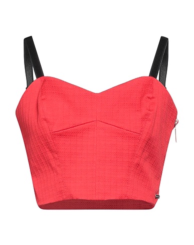 FRANKIE MORELLO Top Red 97% Cotton, 3% Elastane