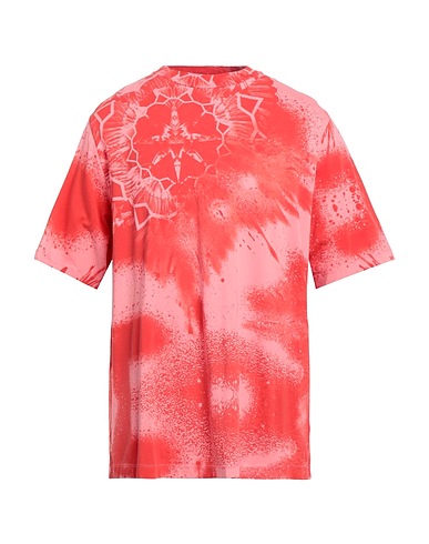 MARCELO BURLON T-shirt Tomato red 100% Cotton, Polyester