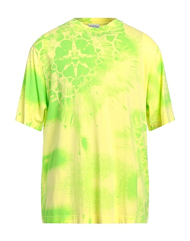 MARCELO BURLON T-shirt Lime green 100% Cotton, Polyester