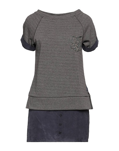 KORALLINE Hooded track jacket  Grey 86% Polyester, 12% Cotton, 2% Elastane