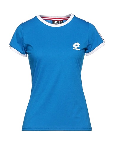 LOTTO T-shirt Bleu d'azur 65% Polyester, 35% Coton