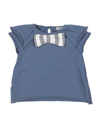 KID'S COMPANY T-shirt Slate blue 96% Cotton, 4% Elastic fibres