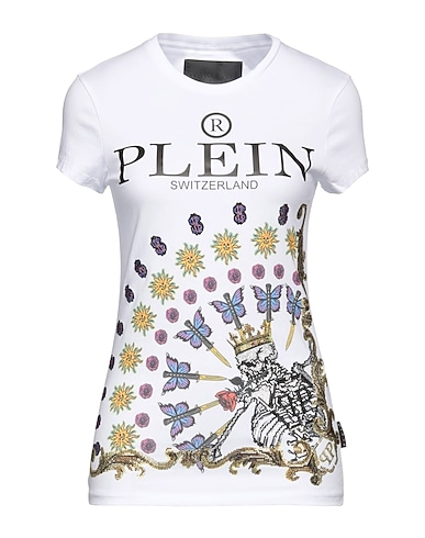 PHILIPP PLEIN T-shirt White 100% Cotton, Fibreglass