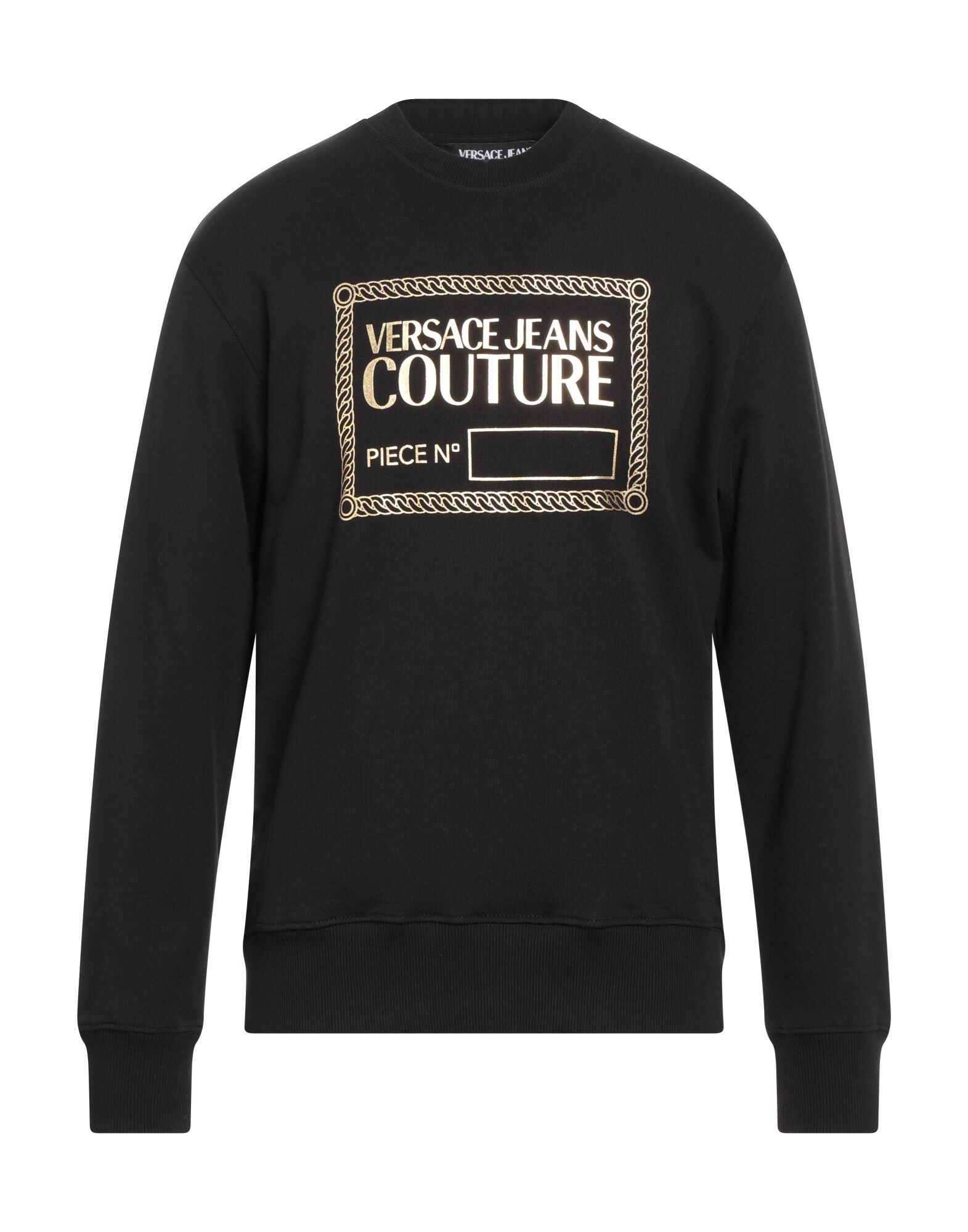 【関税&送料込】Versace Jeans Couture Sweatshirt Dress With VERSACE JEANS COUTURE | Black Men's Sweatshirt | YOOX