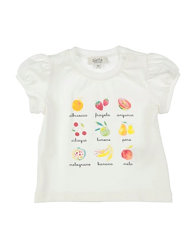 ALETTA T-shirt Avorio 94% Cotone, 6% Elastan