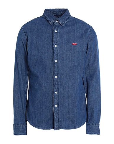 LEVI'S Jeanshemd LS BATTERY HM SHIRT SLIM MED INDIGO - FLAT FINISH
 Blau 100% Baumwolle