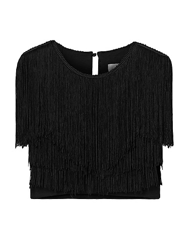 MIGUELINA Crop top Nero 100% Rayon